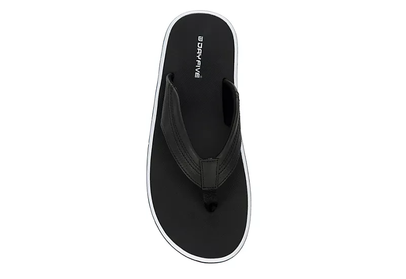 Day Five Mens Vulc Flip Flop Sandal - Black - Image 6