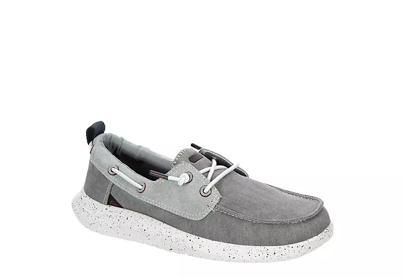 Reef Mens Swellsole Pier Boat Shoe - Grey