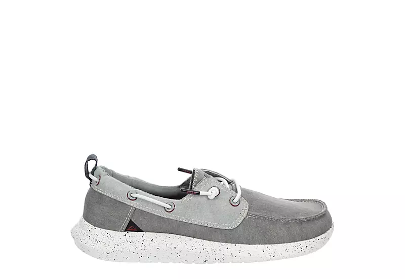 Reef Mens Swellsole Pier Boat Shoe - Grey - Image 2
