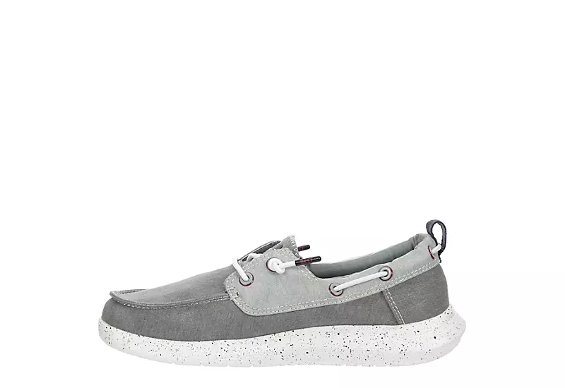 Reef Mens Swellsole Pier Boat Shoe - Grey - Image 4