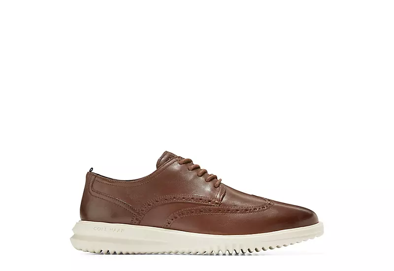 Cole Haan Mens Grand Wingtip Oxford - Tan - Image 2