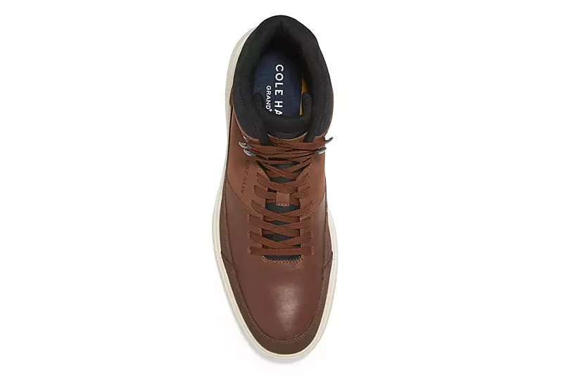 Cole Haan Mens Grand Hiker Waterproof Lace-up Boot - Tan - Image 3