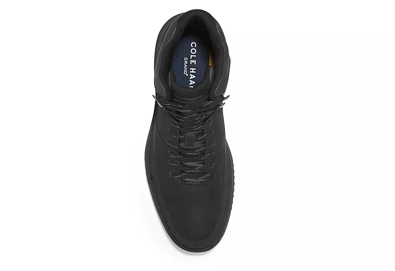 Cole Haan Mens Grand Hiker Waterproof Lace-up Boot - Black - Image 4
