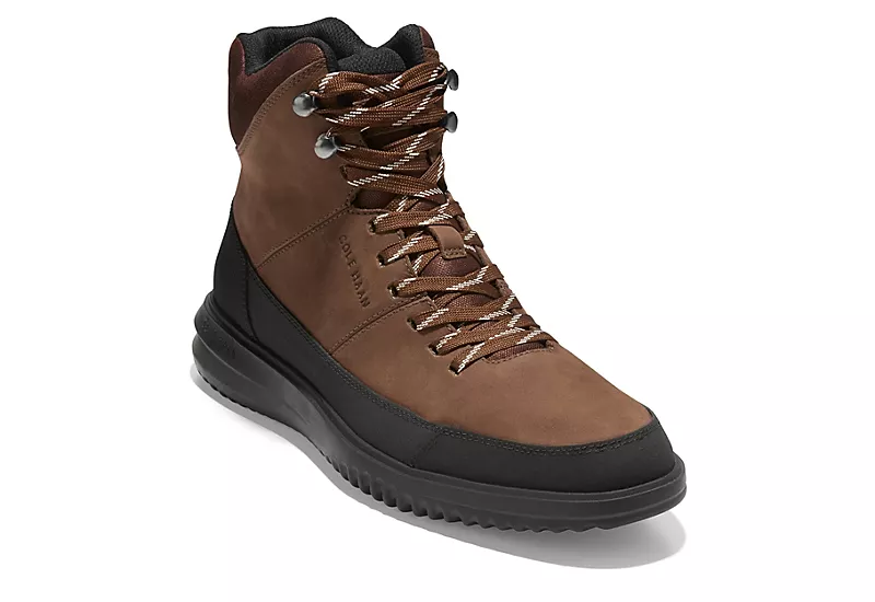 Cole Haan Mens Grand Hiker Waterproof Lace-up Boot - Brown