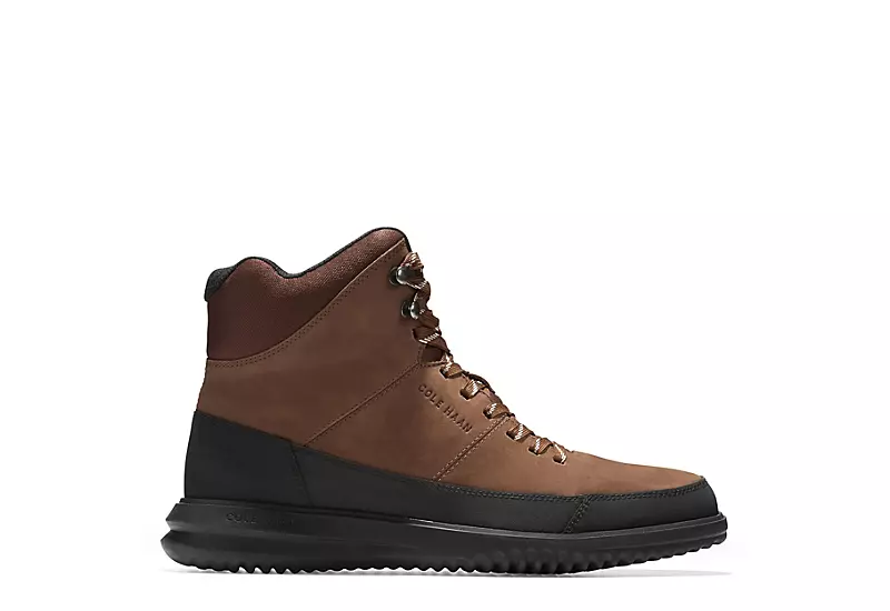 Cole Haan Mens Grand Hiker Waterproof Lace-up Boot - Brown - Image 2