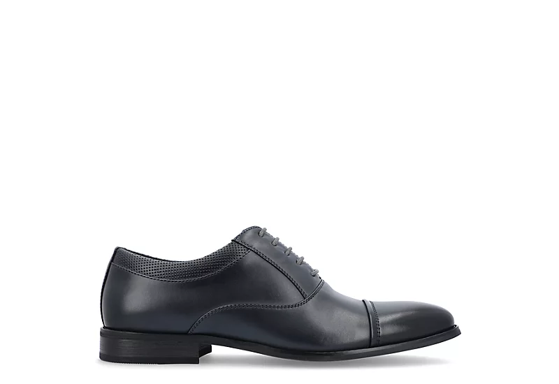 Vance Co Mens Bradley Cap Toe Oxford - Grey - Image 2
