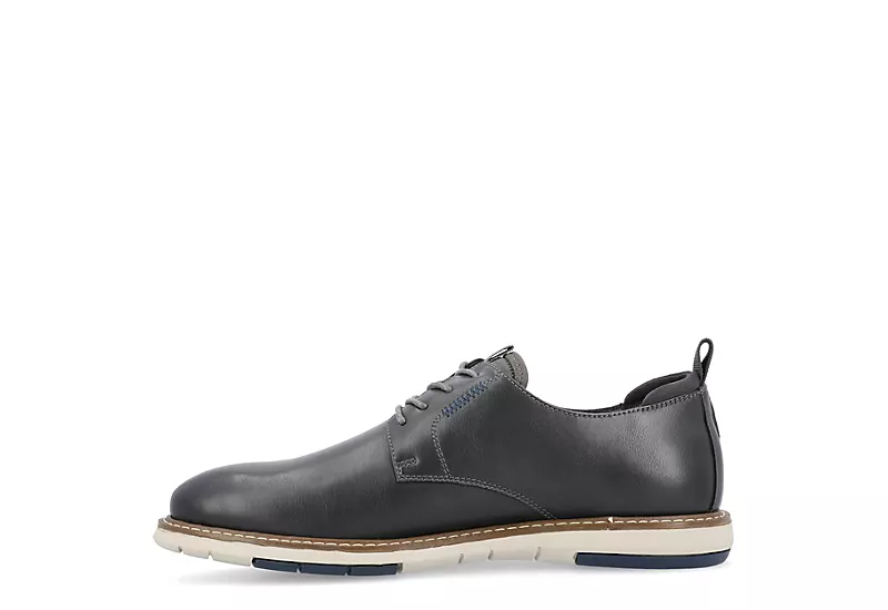 Vance Co Mens Thad Derby Oxford - Grey - Image 4
