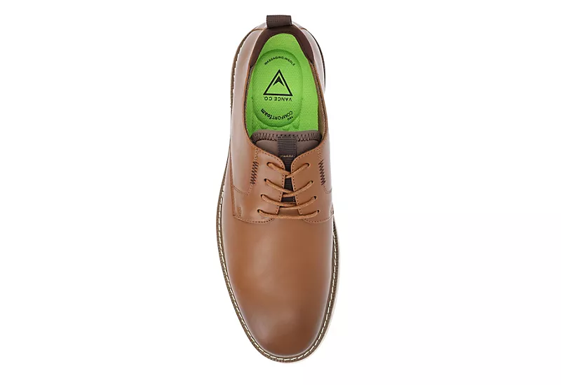 Vance Co Mens Thad Derby Oxford - Tan - Image 6