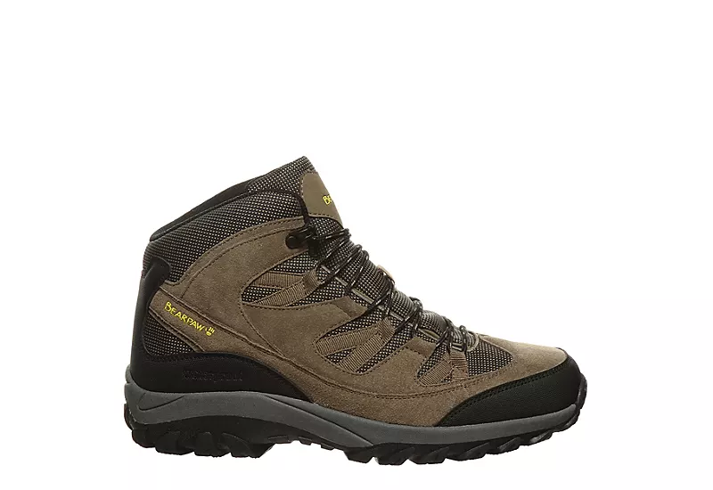 Bearpaw Mens Tallac Waterproof Mid Hiking Boot - Tan - Image 2