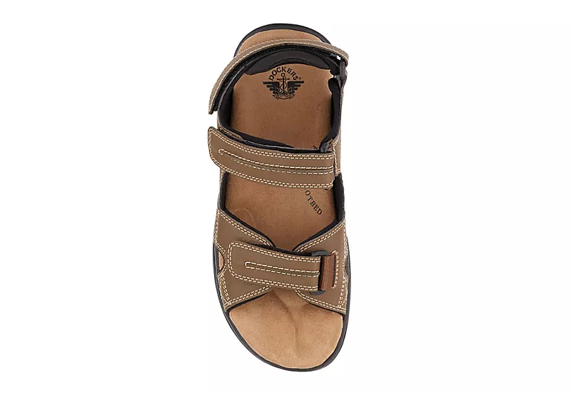 Dockers Mens Newpage Outdoor Sandals - Dark Tan - Image 5