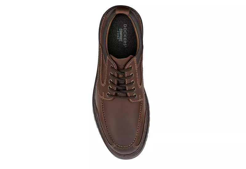 Dockers Mens Overton Oxfords - Chestnut - Image 5