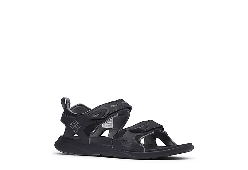 Columbia Mens Ankle Strap Outdoor Sandal - Black