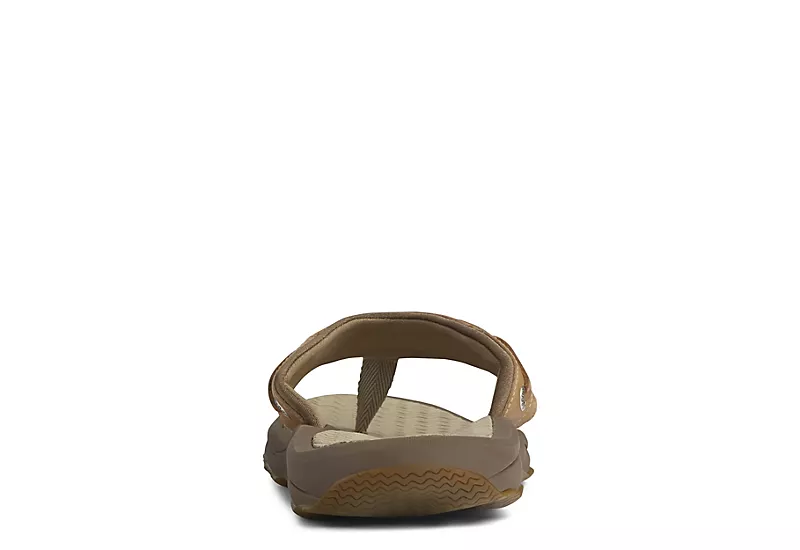 Sperry Mens Outer Banks Flip Flop Sandal - Tan - Image 4