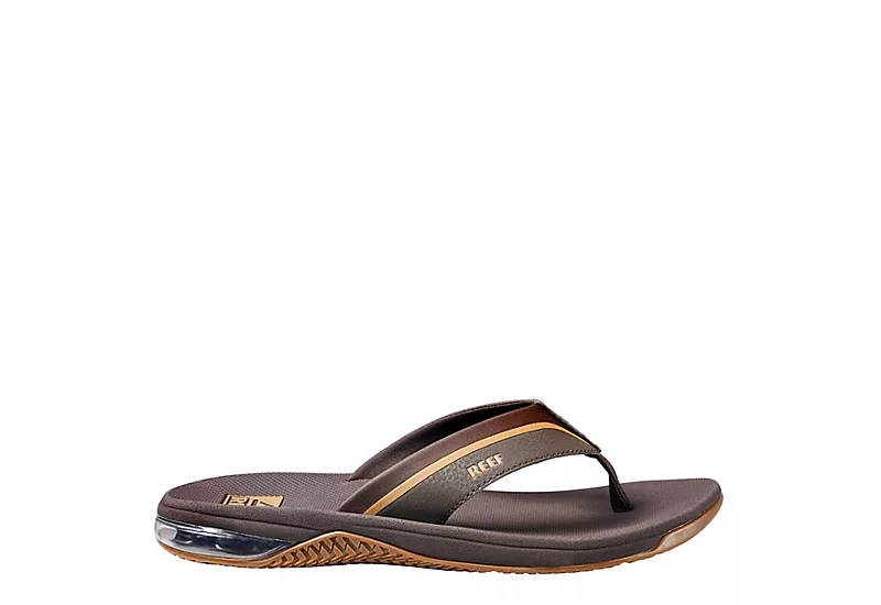 Reef Mens Anchor Flip Flop Sandal - Brown - Image 2