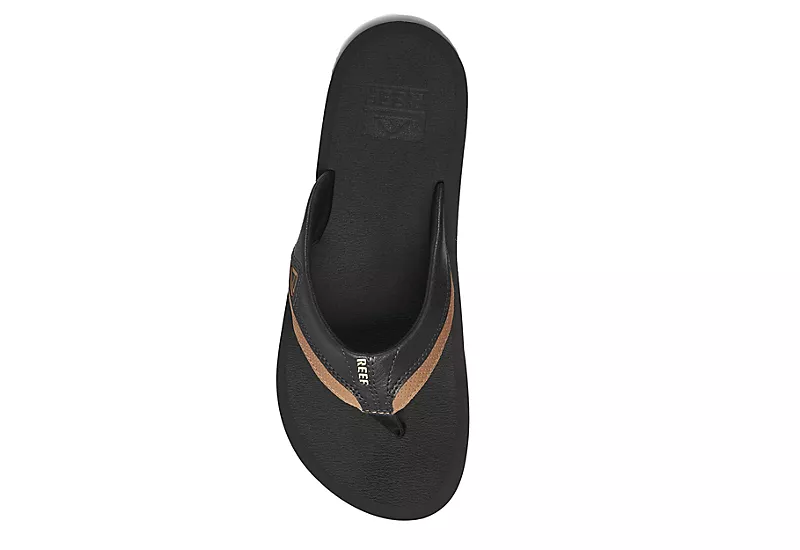 Reef Mens Cushion Dawn Flip Flop Sandal - Black - Image 3