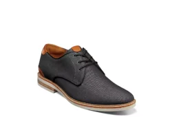 Florsheim Mens Highland Canvas Plain Toe Oxford - Black