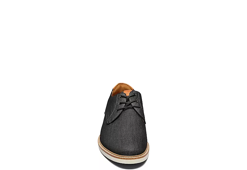 Florsheim Mens Highland Canvas Plain Toe Oxford - Black - Image 3