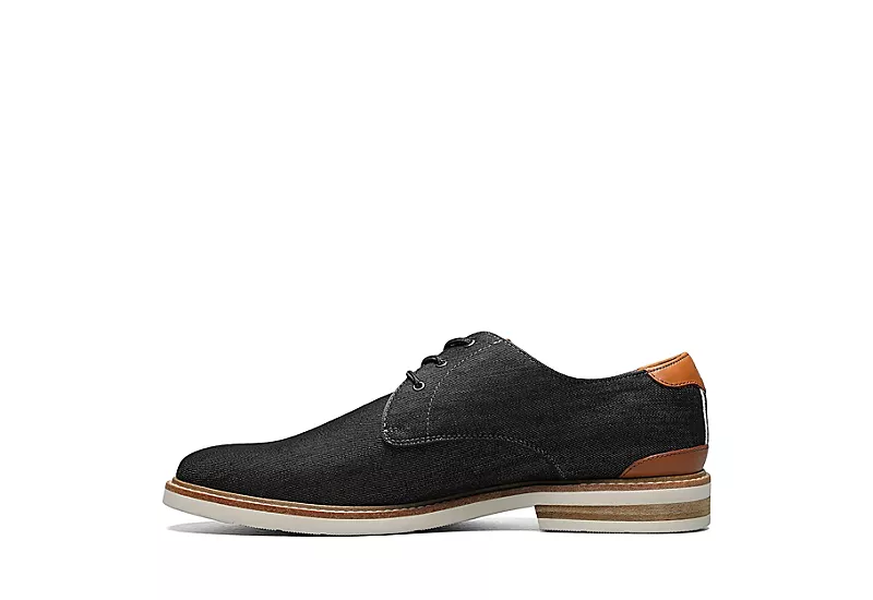 Florsheim Mens Highland Canvas Plain Toe Oxford - Black - Image 4