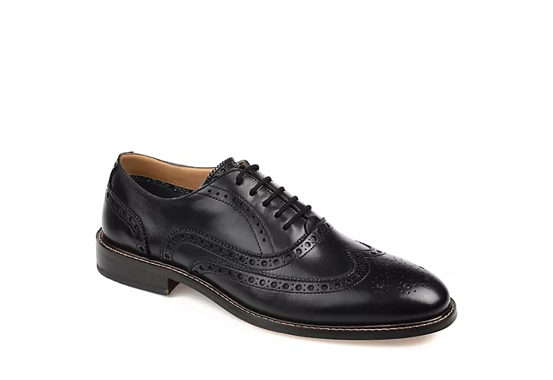 Thomas & Vine Mens Franklin Wingtip Oxford - Black