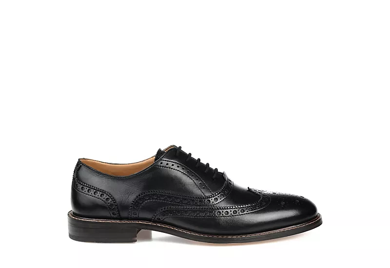 Thomas & Vine Mens Franklin Wingtip Oxford - Black - Image 2