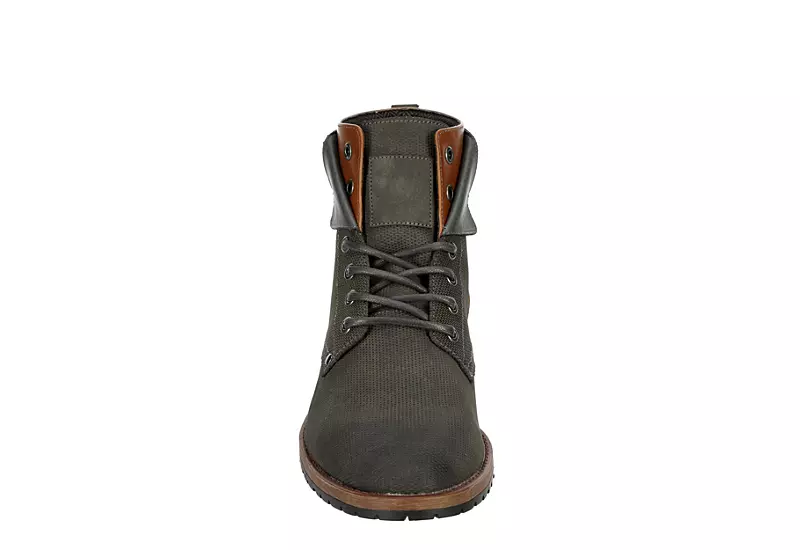 Restoration Mens Crush Lace-up Boot - Grey - Image 3