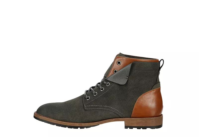 Restoration Mens Crush Lace-up Boot - Grey - Image 4