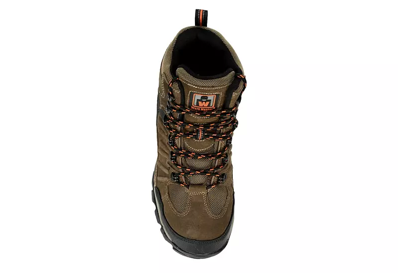 Work Master Mens Blain Ii Steel Toe Work Boot - Brown - Image 6