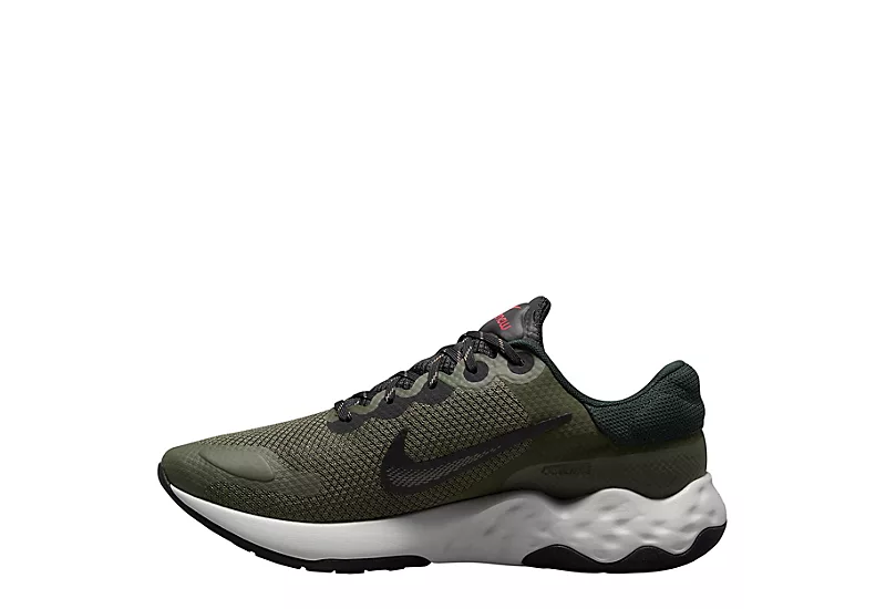 Nike Mens Renew Ride 3 Running Shoe - Olive - Image 4