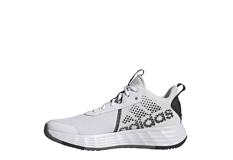 Adidas Mens Own The Game 2.0 Basketball Shoe - White - Image 3