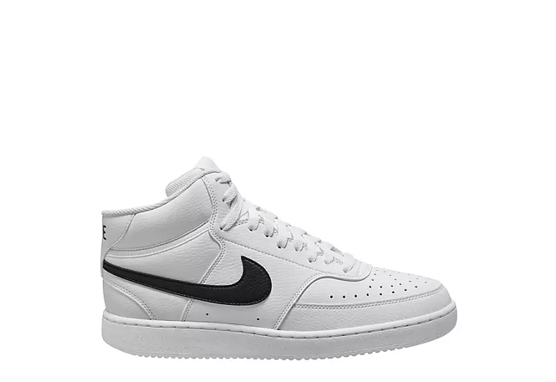 Nike Mens Court Vision Mid Sneaker - White - Image 2
