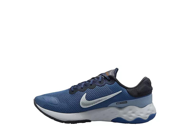 Nike Mens Renew Ride 3 Running Shoe - Blue - Image 3