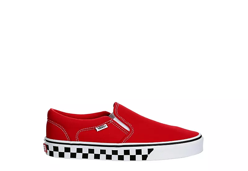 Vans Mens Asher Sneaker - Red - Image 2