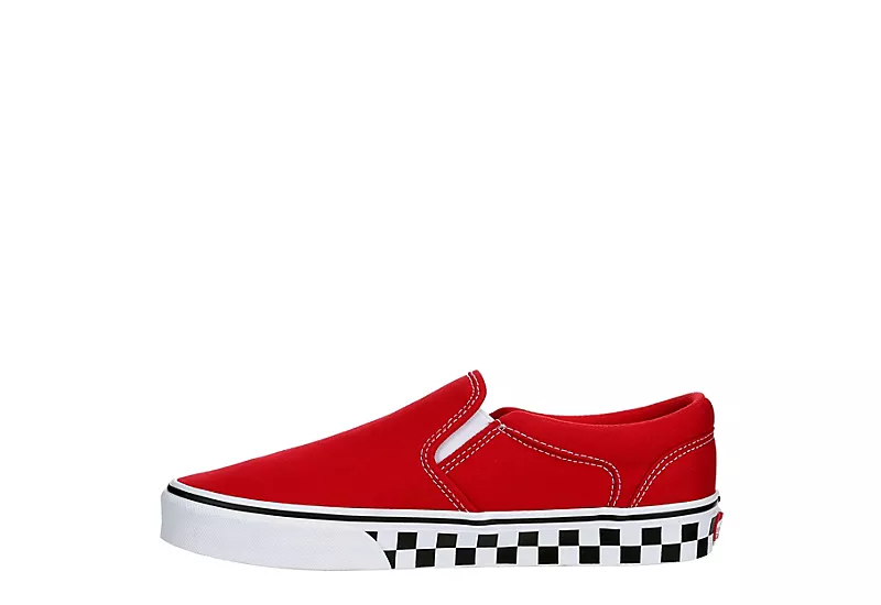 Vans Mens Asher Sneaker - Red - Image 4