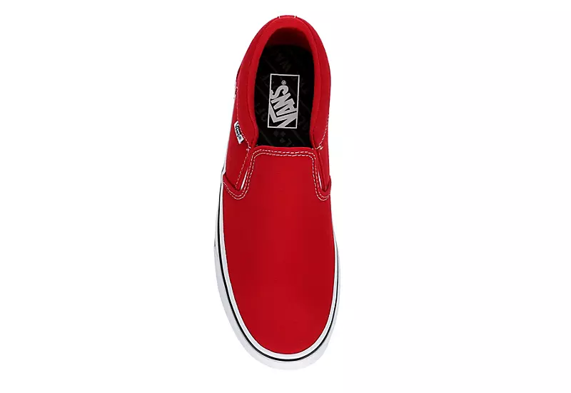 Vans Mens Asher Sneaker - Red - Image 6