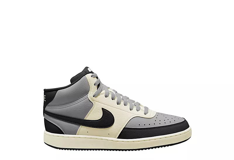 Nike Mens Court Vision Mid Sneaker - Grey - Image 2