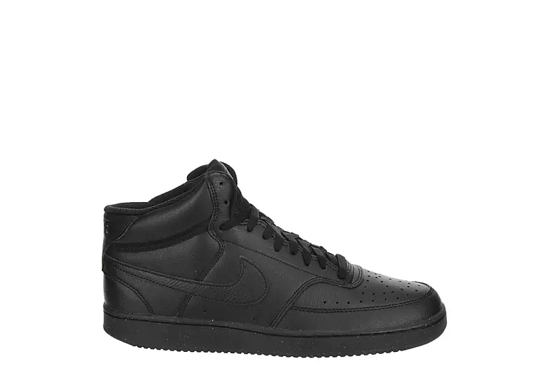 Nike Mens Court Vision Mid Sneaker - Black - Image 2