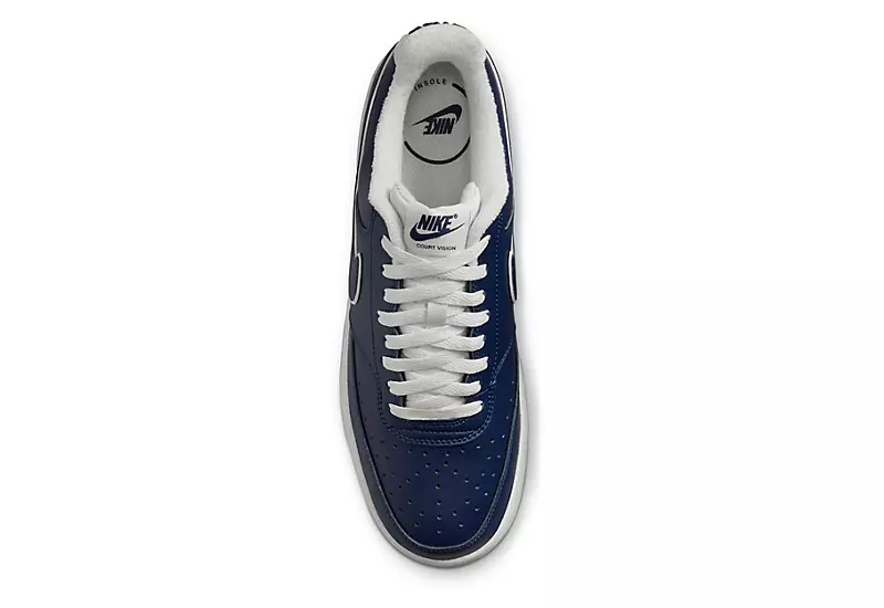 Nike Mens Court Vision Low Sneaker - Navy - Image 5