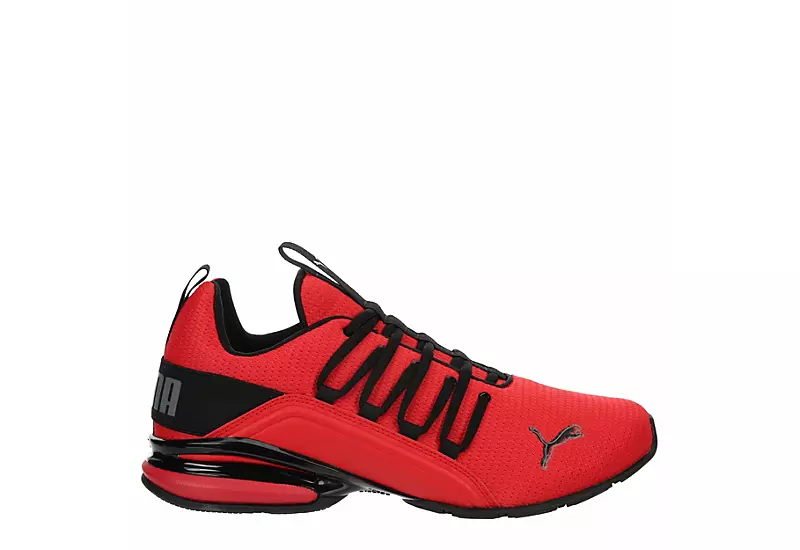 Puma Mens Axelion Sneaker - Red - Image 2