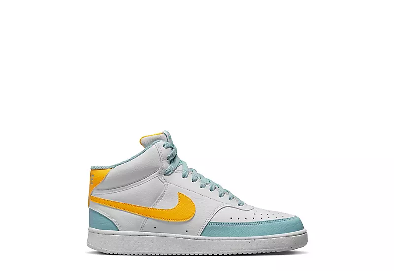 Nike Mens Court Vision Mid Sneaker - White - Image 2