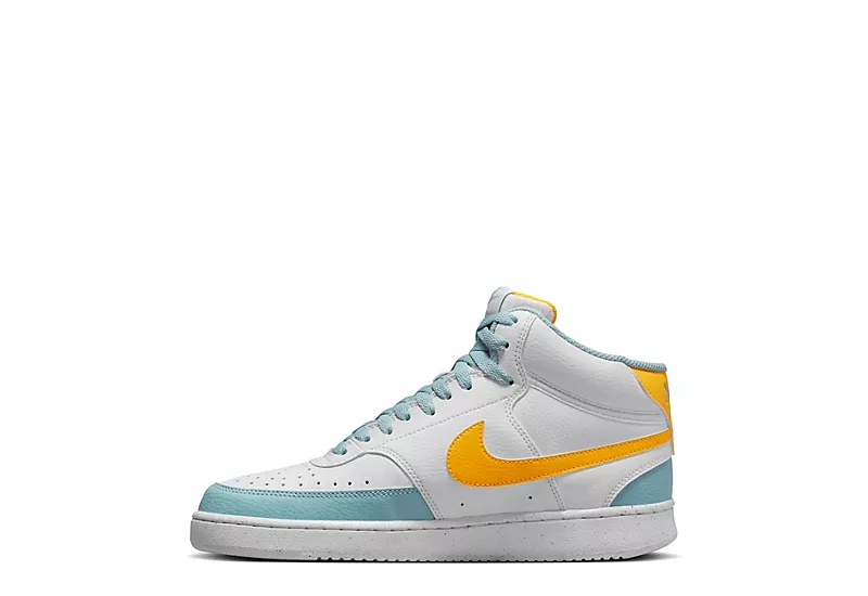 Nike Mens Court Vision Mid Sneaker - White - Image 3