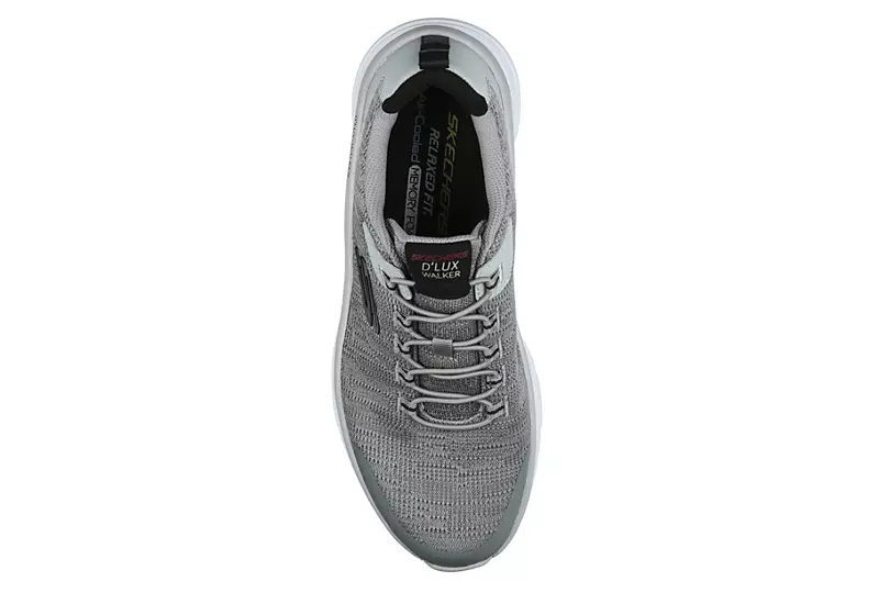 Skechers Mens Dlux Walker Pensive - Grey - Image 4