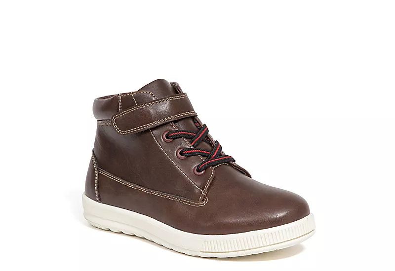Deer Stags Boys Niles Lace-up Boot - Dark Brown