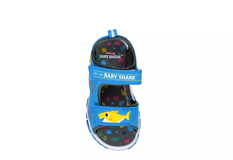 Nickelodeon Boys Infant Baby Shark Light Up Sandal - Blue - Image 6