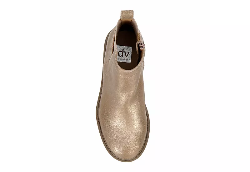 Dv By Dolce Vita Girls Fury Wedge Bootie - Rose Gold - Image 6