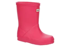 Hunter Boots Llc Girls Infant Original First Classic Rain Boot - Pink