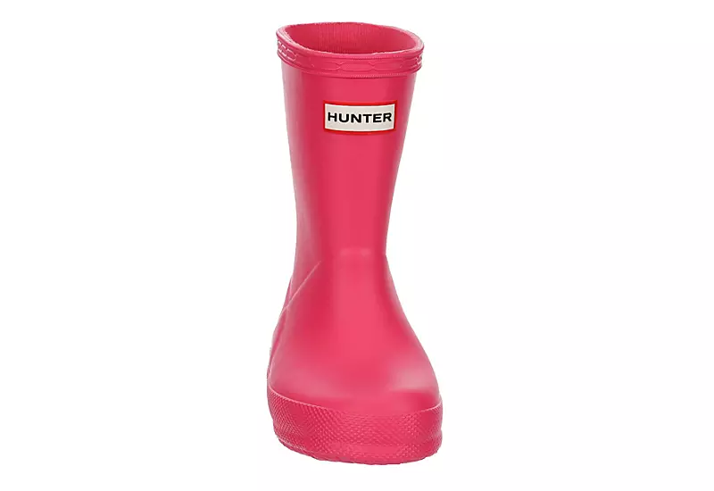Hunter Boots Llc Girls Infant Original First Classic Rain Boot - Pink - Image 3