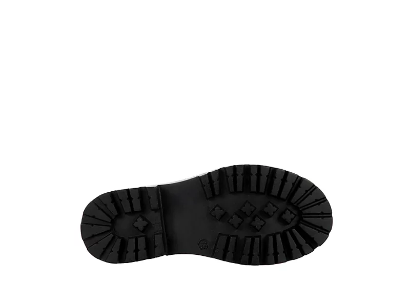 Madden Girl Girls Jrozzie Combat Boot - Black - Image 7