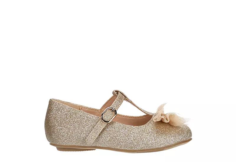 Cupcake Couture Girls Infant Bowtiful Flat - Gold - Image 2