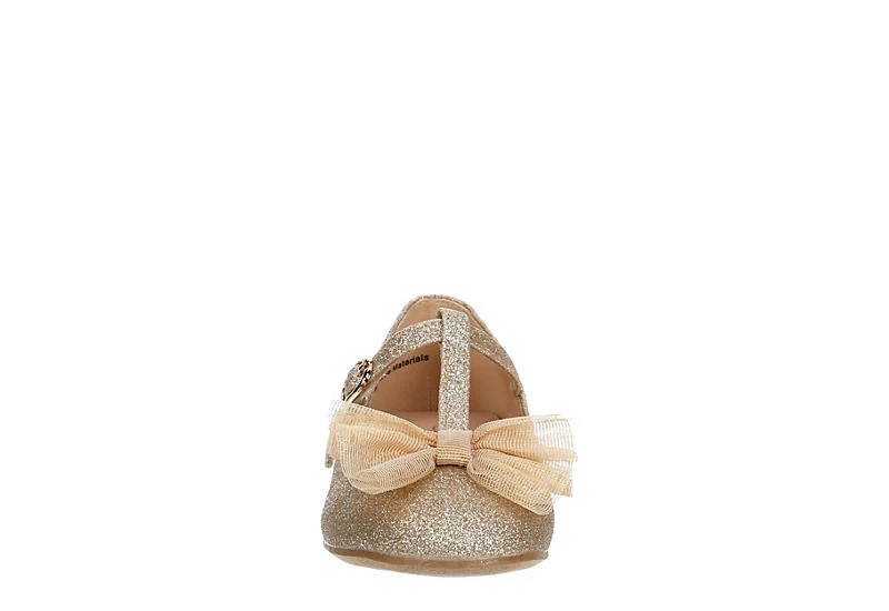 Cupcake Couture Girls Infant Bowtiful Flat - Gold - Image 3