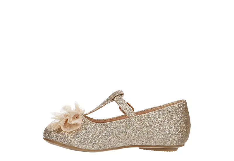 Cupcake Couture Girls Infant Bowtiful Flat - Gold - Image 4